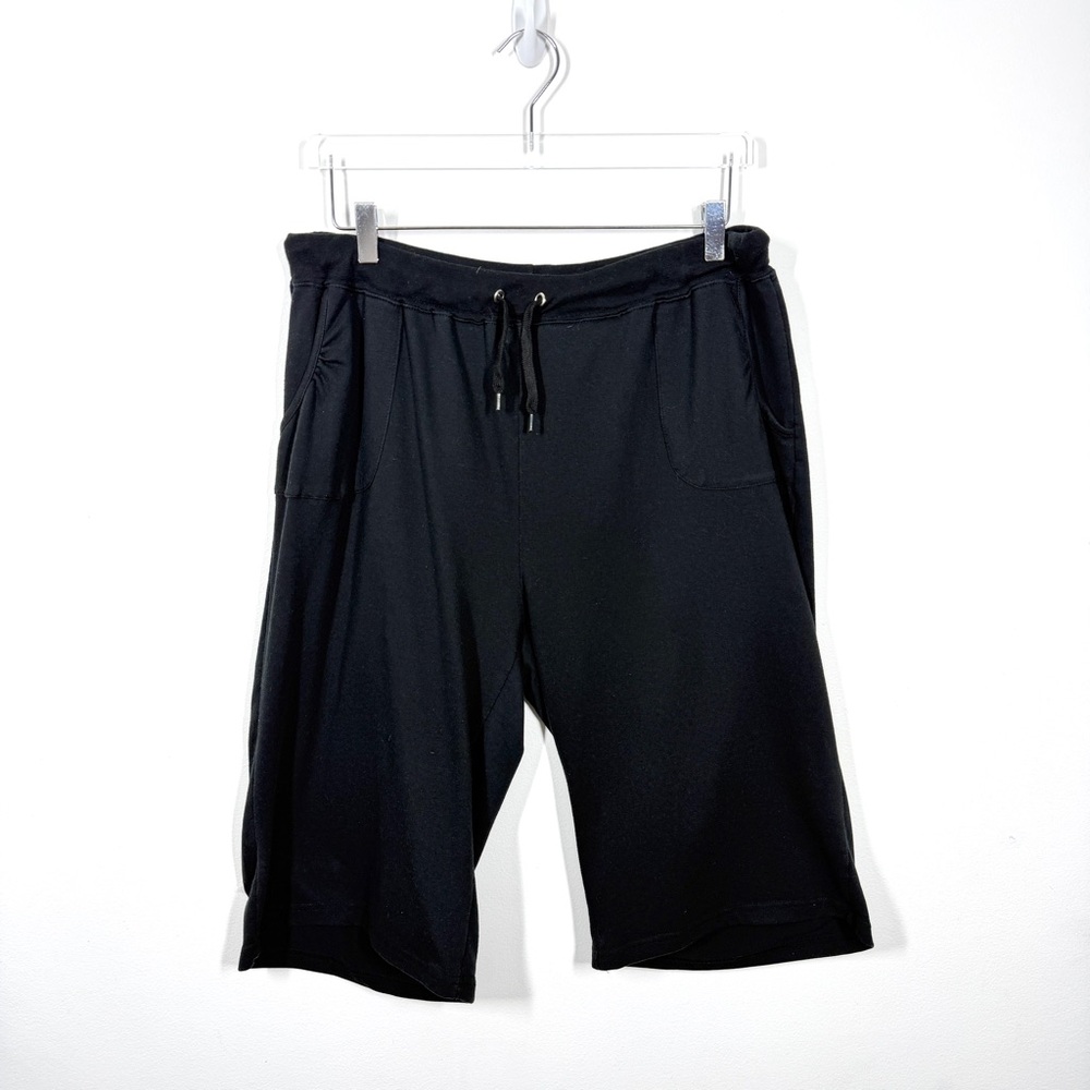 Zena Sport Women’s 3X Black Drawstring Lounge Athletic With Pockets Shorts